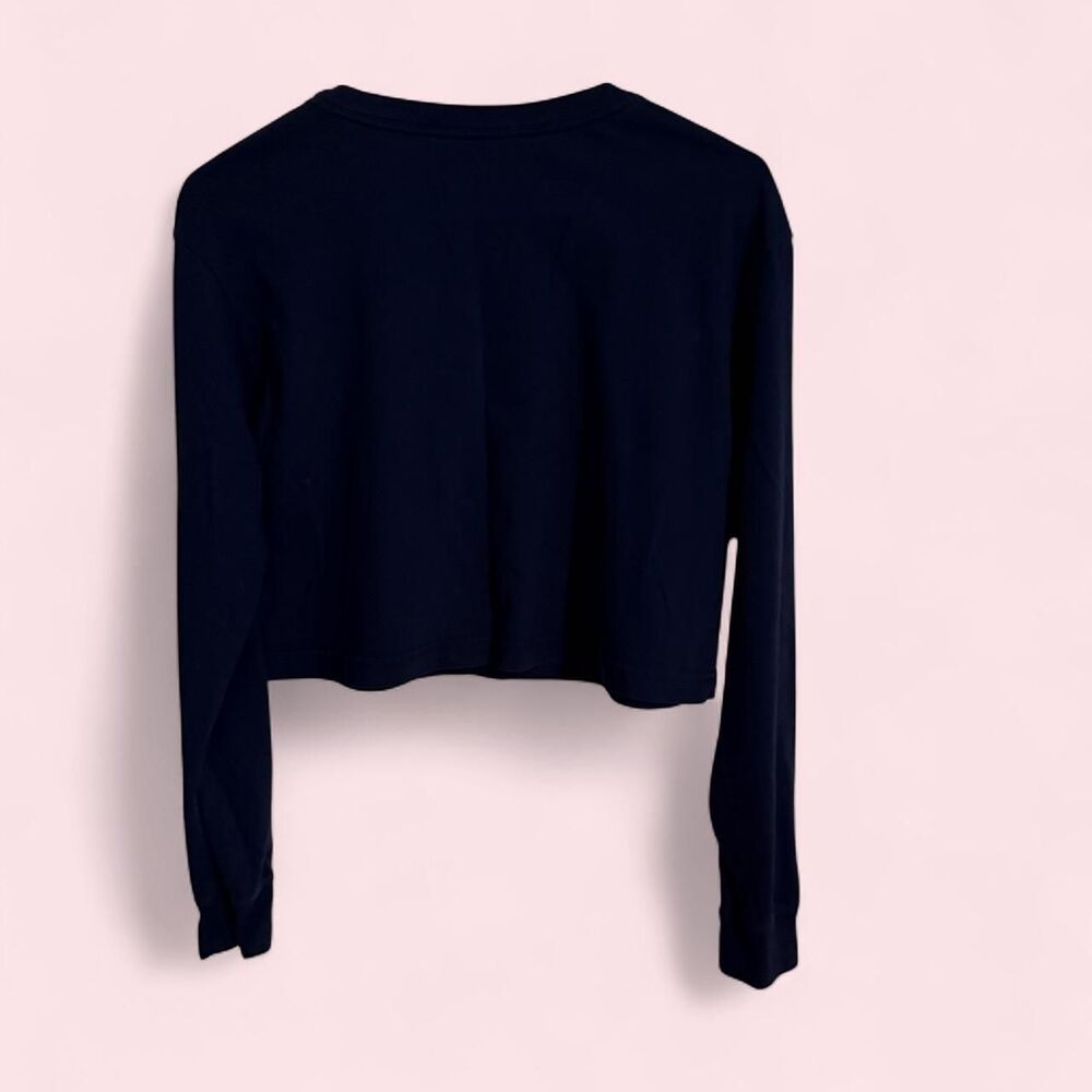 Nike top women size S blue USA Hockey long sleeve crop t-shir - Picture 3 of 6